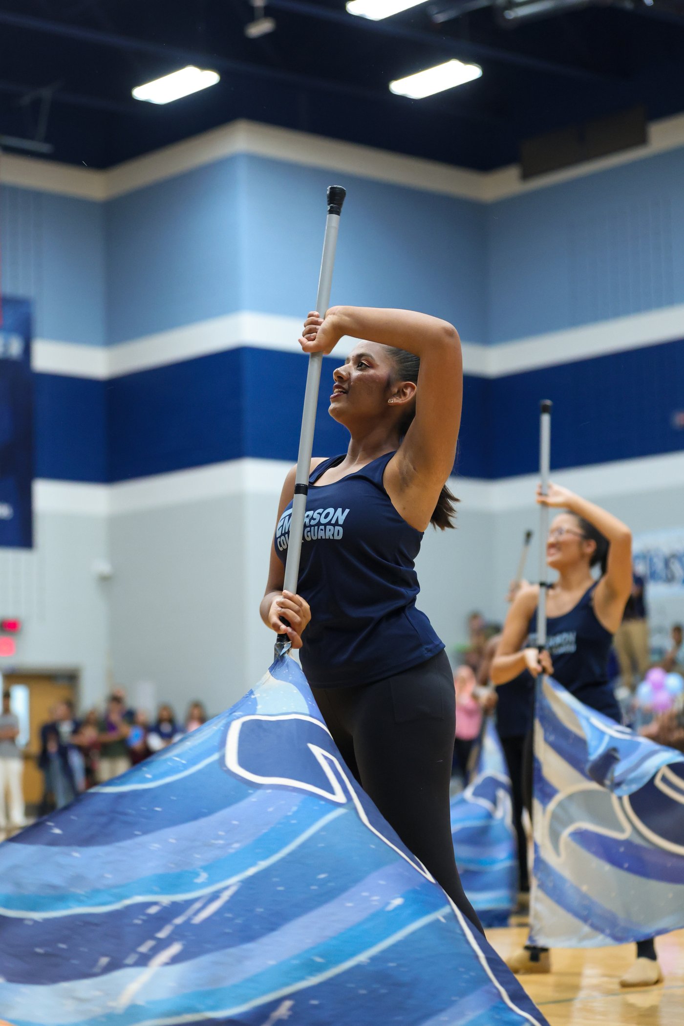 Yearbook — color guard performance