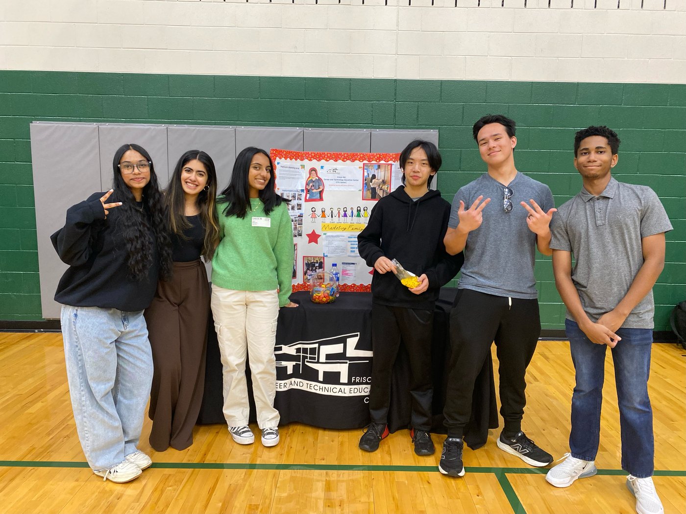 DECA students at a competition event