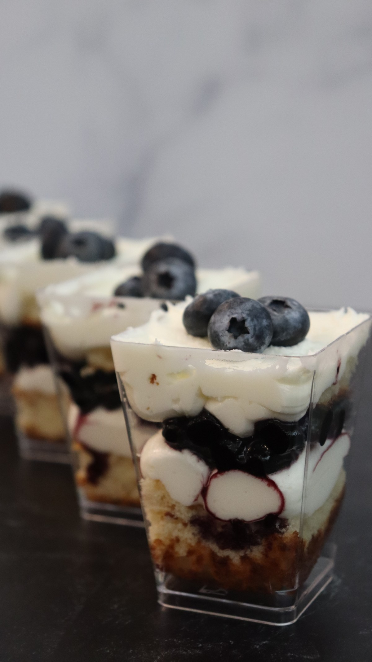 Blueberry dessert cups